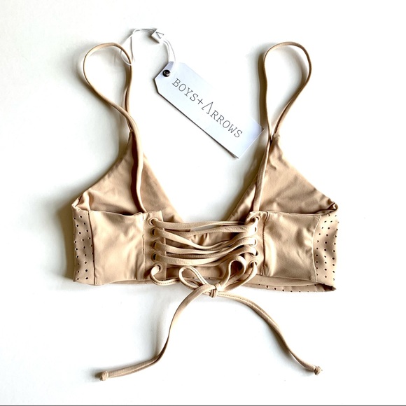 BOYS + ARROWS “Jackson” Bikini (**TOP ONLY**) in Nude / Bare NWT! - Picture 2 of 4